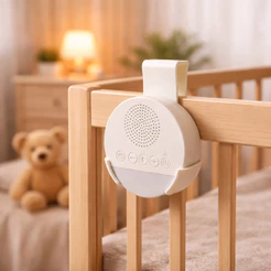 Suporte de Berço para Babá Eletrônica Ruído Branco Bebê Rosa Seguro Perfeito Universal