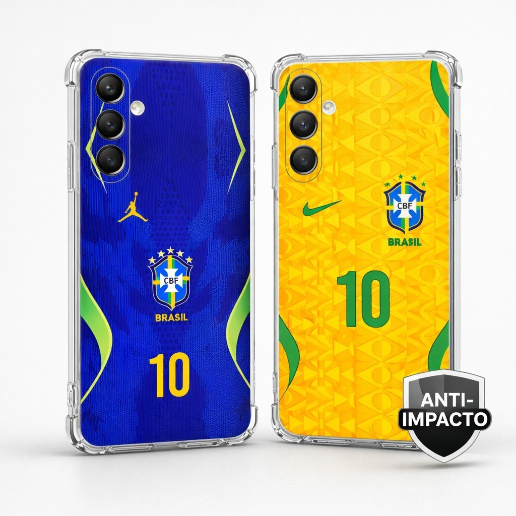 Capa SAMSUNG A05/A15/A25/A35/A55/M15/M35/M55 CASE ANTI IMPACTO DO BRASIL, SELEÇAO BRASILEIRA