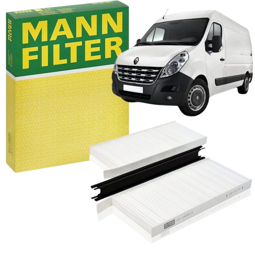 Filtro Ar Cabine Renault Master 2.3 2.5 2012 A 2023 (CU2418/1-2)