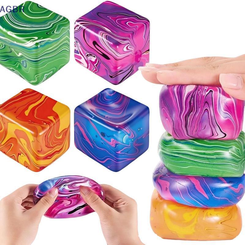 [AGBR] Cubo De Gelo Squeeze Fidget Toy 1 Maltose Cube Stress Reliever Para Crianças Adultos Brinquedo De Mesa Divertido 