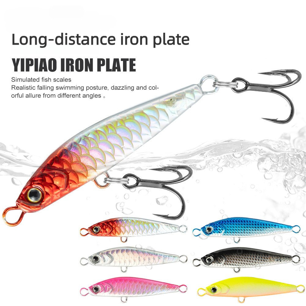 6cm 14g Isca Artificial Longo Alcance Biomimética Metal Isca Rígida de Pesca