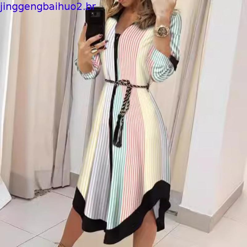 vestido longo feminina holiday style feminino Imprimir casual /vestido soltinho roupas femininas/saias evangélicas