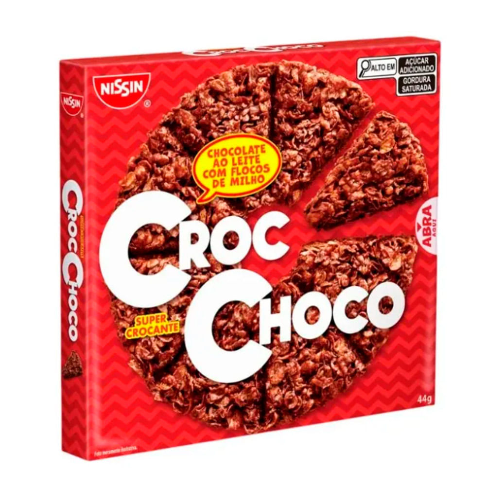 Chocolate Croc Choco Nissin ao Leite com Flocos de Milho 44g