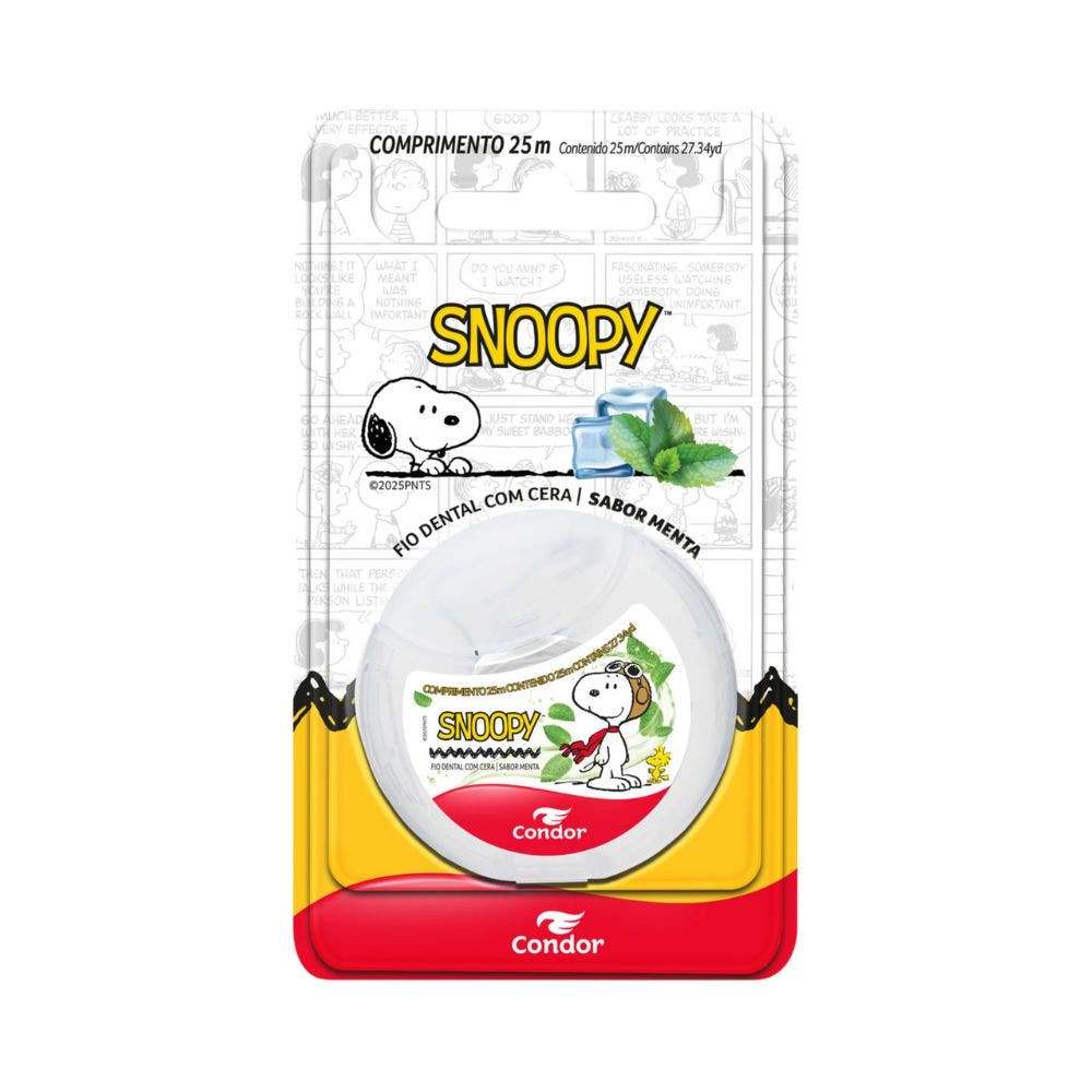 Fio Dental Condor Snoopy Menta 25m