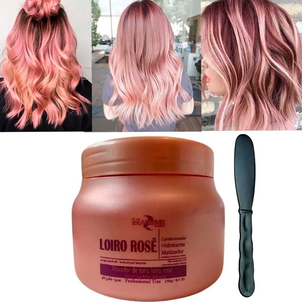 Mascara Matizadora Loiro Rosê Mairibel Brilho Intenso 250g