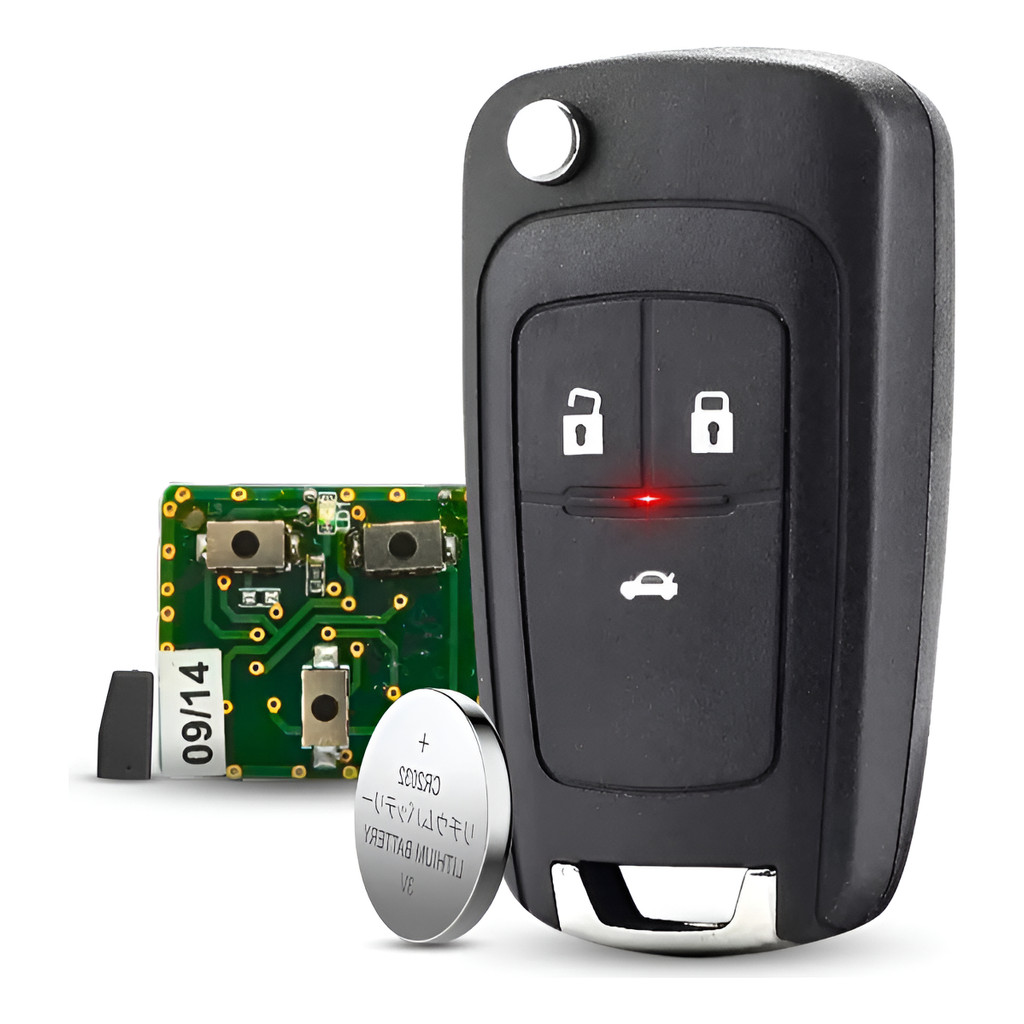 Chave Canivete Completa Gm Celta Corsa Lâmina L + Chip T16