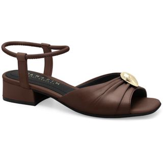 Sandália Feminina Rum Salto Baixo com Elástico Ramarim 2548105-5 em Oferta na Shopee