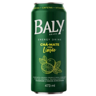 Energético Baly Energy Drink  Chá-Mate c/ Limão 473ml em Oferta na Shopee