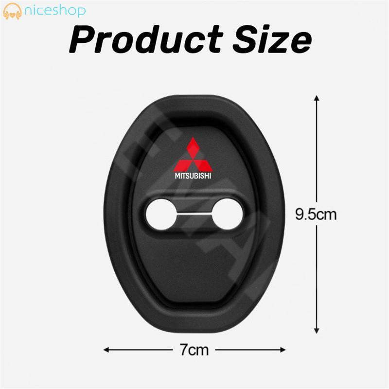 4 Unidades De Silicone Para Fechadura De Porta De Carro-Proteção Contra Choque Mitsubishi Xpander Cross Mirage G4 Lancer