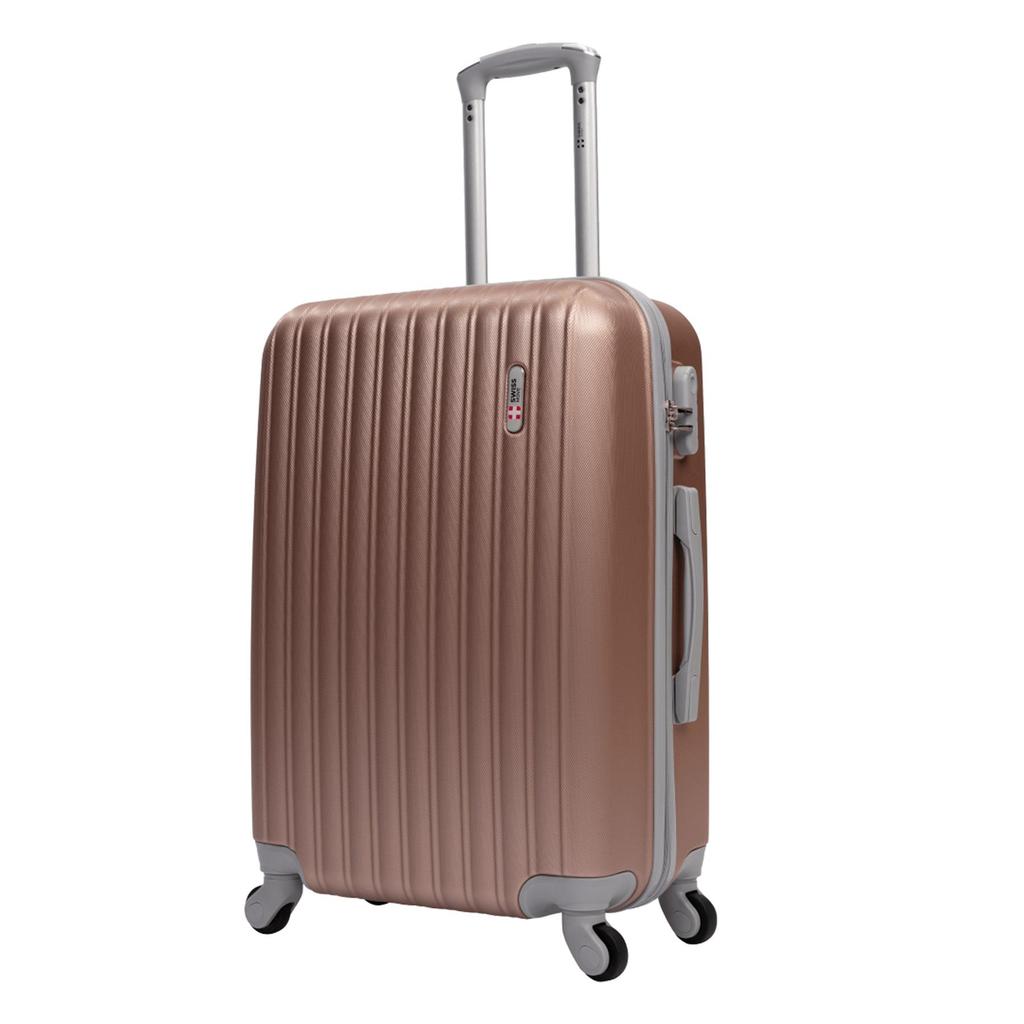 Mala de viagem média 23kg Londres Swiss Move Rose em Oferta na Shopee