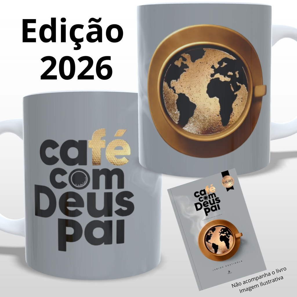 Caneca Xícara Personalizada Porcelana Café Com Deus Pai 2026 Com Nome e Frase em Oferta na Shopee