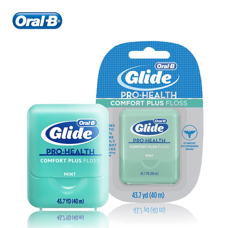 Oral B Glide Pro-Health Comfort Plus Fio Dental Ultra Macio Cuidados De Higiene Sabor Menta 40m