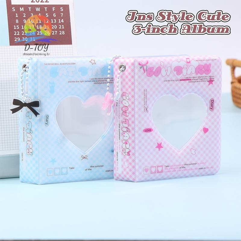 D-Toy Ins Style Bonito Álbum De Amor De 3 Polegadas 36 Bolsos Fichário De Cartão Mini Suporte Para Fotográfico Kpop Idol