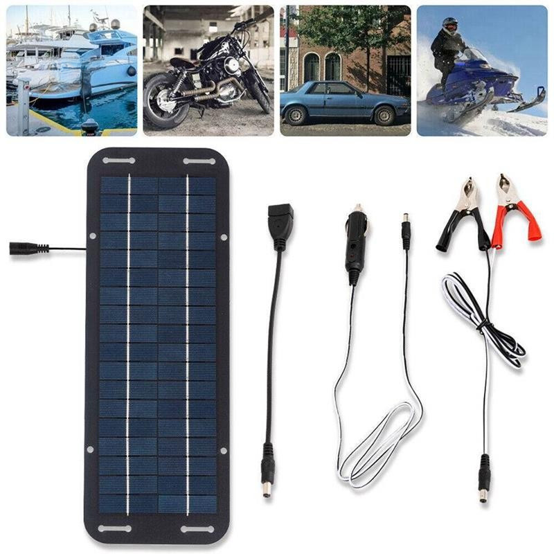 12V 30W Painel Solar Portátil Carro Barco Energia Carregador De Bateria Mantenedor Para Motocicleta Trator RV