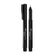 Caneta Hidrográfica Fine Preto 04 mm Faber Castell Unitario autor Faber-castell