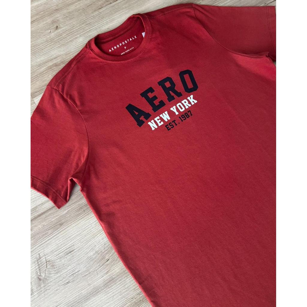 Camiseta Aeropostale Terracota em algodão