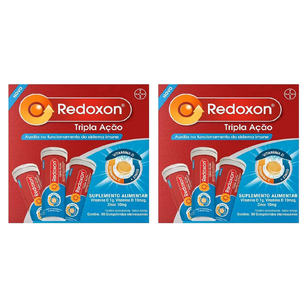 Vitamina C D e Zinco Tripla Ação C/60 Efervescentes Redoxon em Oferta na Shopee