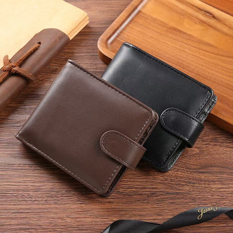 Carteira Masculina  Premium com fecho botão Fecho pressão a mais completa do mercado com porta cartão
