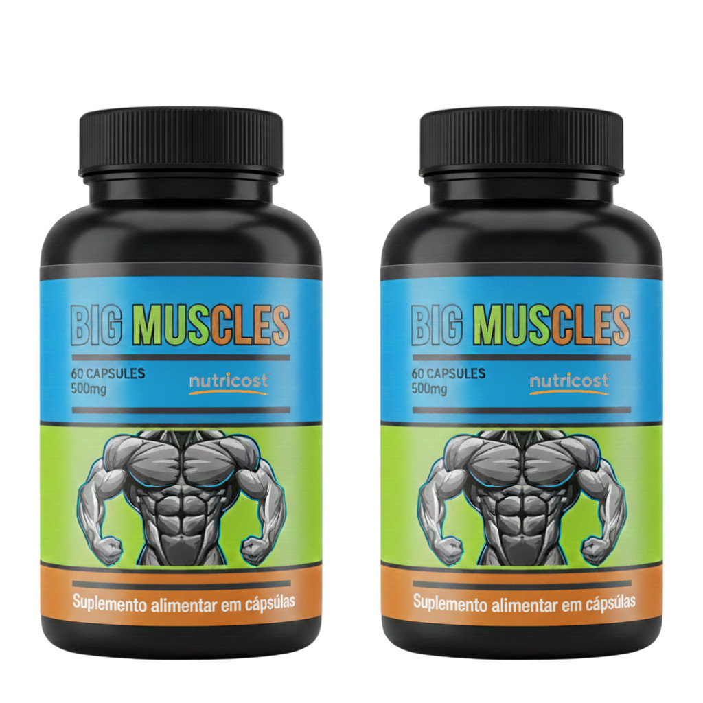 2 Big Muscle 60 cápsulas - Mais Força e Resistência nos Treinos