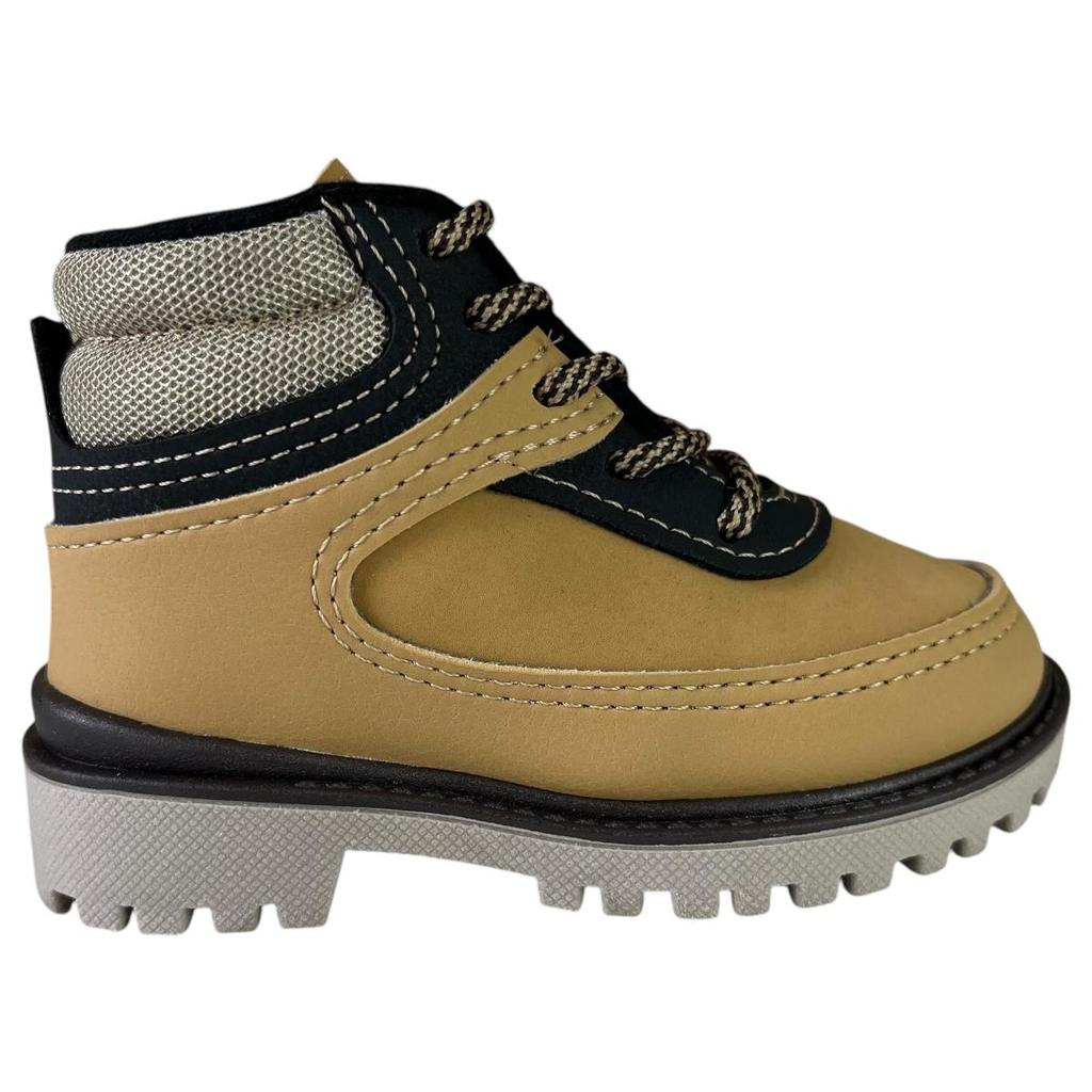 Bota Coturno Molekinho Infantil Bebê Menino Original Napa Sola Tratorada
