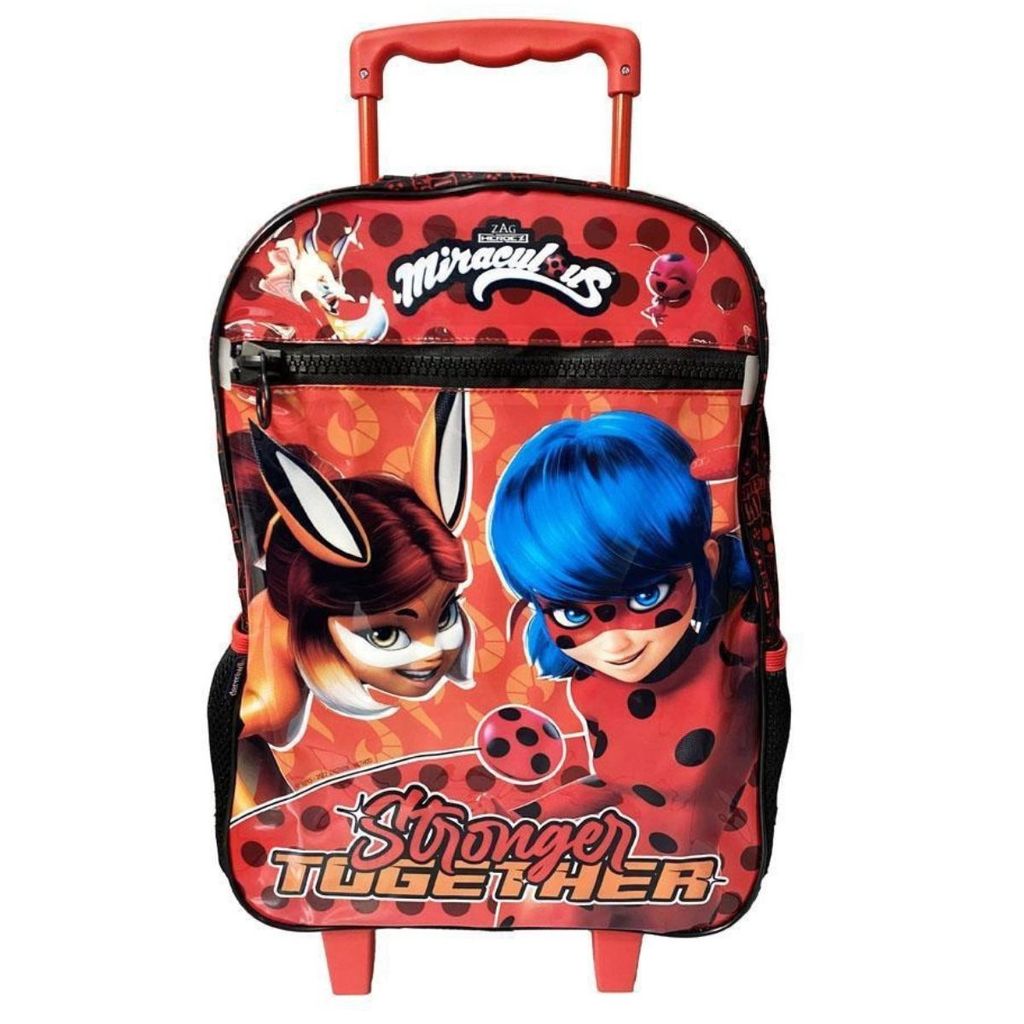 Mochila Rodinha Infantil Escolar Miraculous Lady Bug DMW