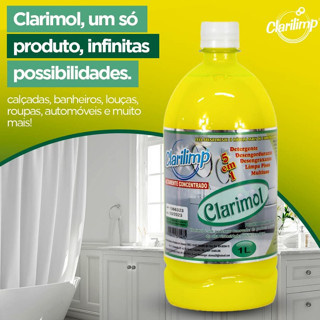 CLARIMOL 5X1 CONCENTRADO DETERGENTE DESENGORDURANTE DESENGRAXANTE LIMPA PISOS MULTIUSO 1L CLARILIMP em Oferta na Shopee
