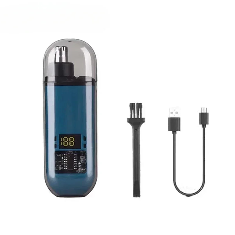 Mini Aparador De Pelos Nariz Ouvido Recarregável Bivolt Visor Digital USB-C em Oferta na Shopee