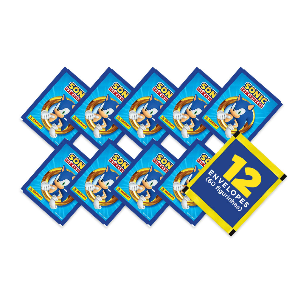 Sonic The Hedgehog - Contém 12 Envelopes (60 Figurinhas) - Novo - Editora Panini
