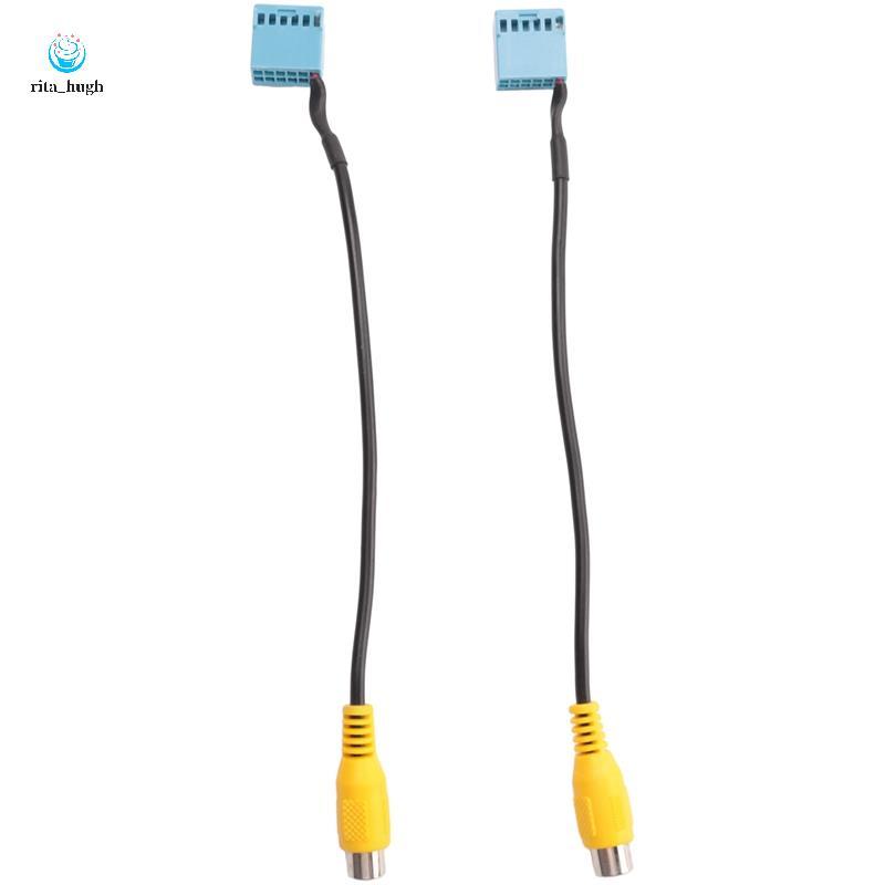 Cabo De Conversão De Câmera Reversa De Vídeo Para Carro , 2 Peças MIB Golf RCD330 RCD330G