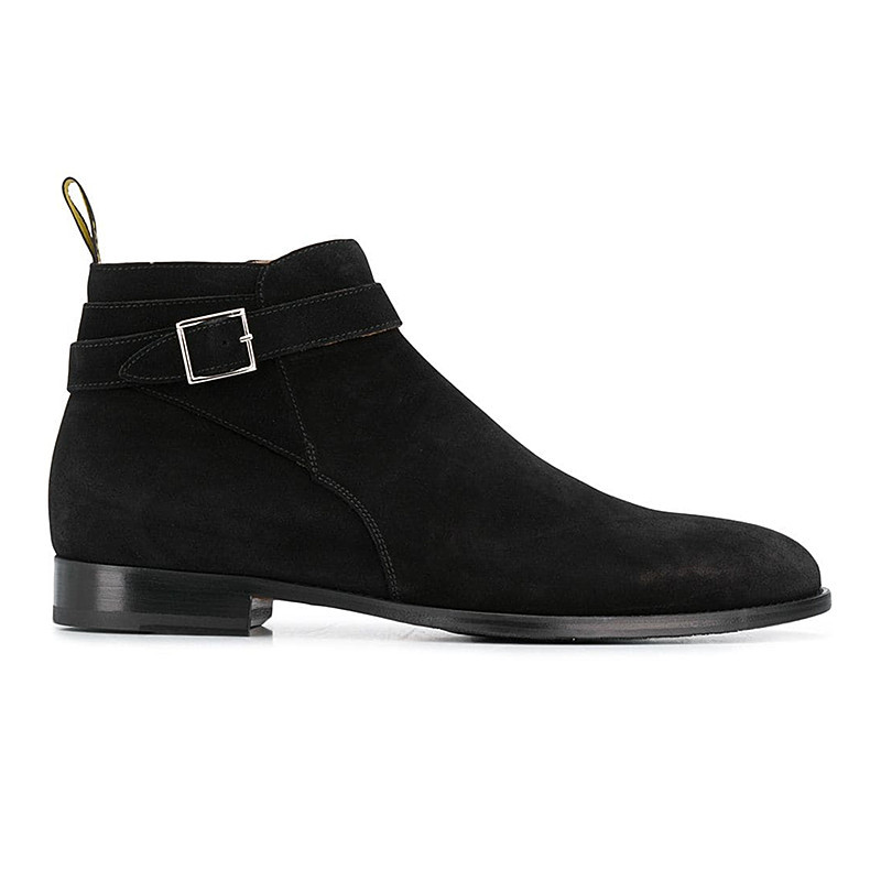 CHELSEA Botas Masculinas De Couro Genuíno Botas Curtas Britânicas Botas Martin Masculinas CHELSEA BOTA Novo Estilo Fivel