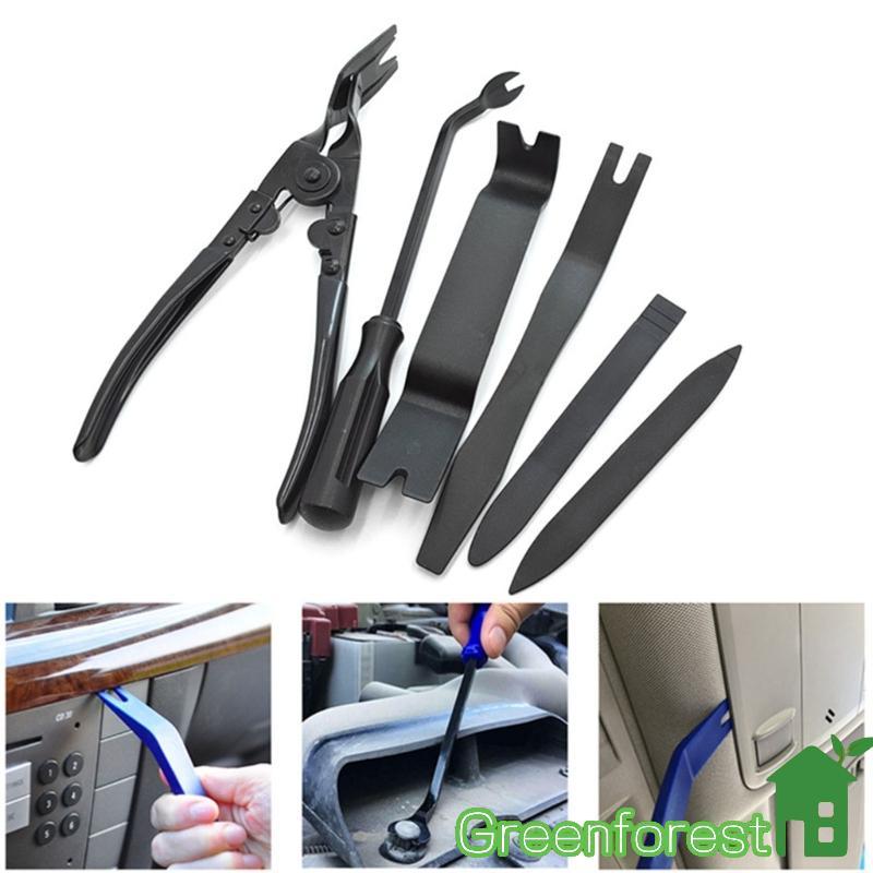 greenfor Conjunto Desacoplador Guarnição Carro 6 Peças Ferramenta Ergonômica Remoção Automática Reparo