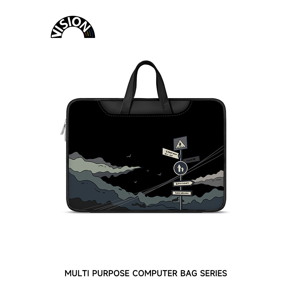 Bolsa para Laptop VISION Road Landscape portátil adequada para Apple macbook 15: 20 cm Shin-Chan air13.3 Huawei matebook