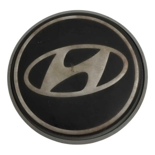 Calota Miolo Roda Hyundai Hb20 Vision 1.0 2019 2020 Preto