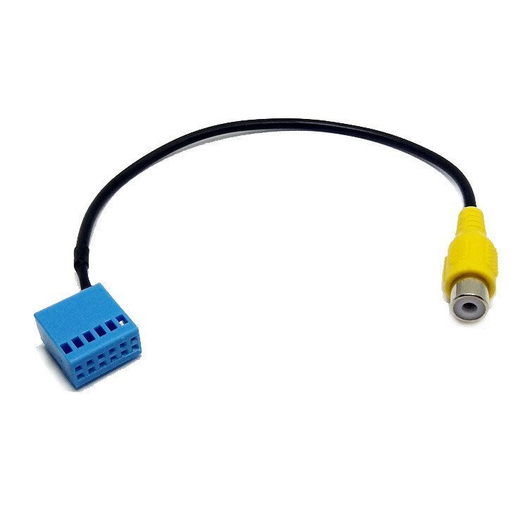 Cabo adaptador de câmera de ré compatível com a tela MIB original de carros Skoda Volkswagen, dispositivo de atraso da p
