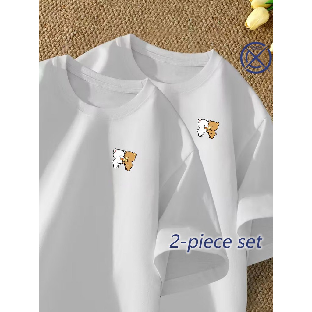 Kit 2 Camisetas Casal Camisa Ursinhos fofinhos/ Presente dia dos Namorados/ Conjunto para casal