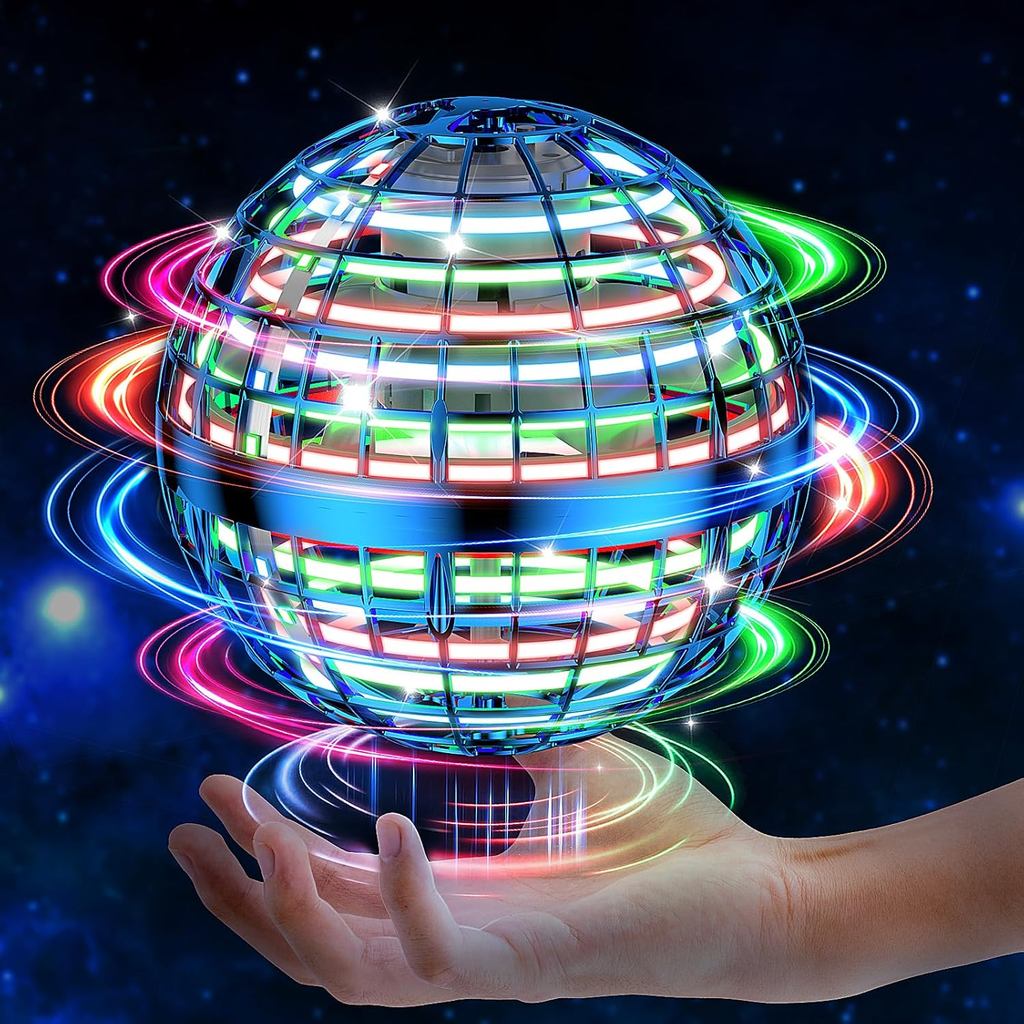 Brinquedo Bola Orb Voadora com IA 2025, Globo Cósmico, Bola Flutuante Boomerang, Fidget Spinner Galáctico, Brinquedos In