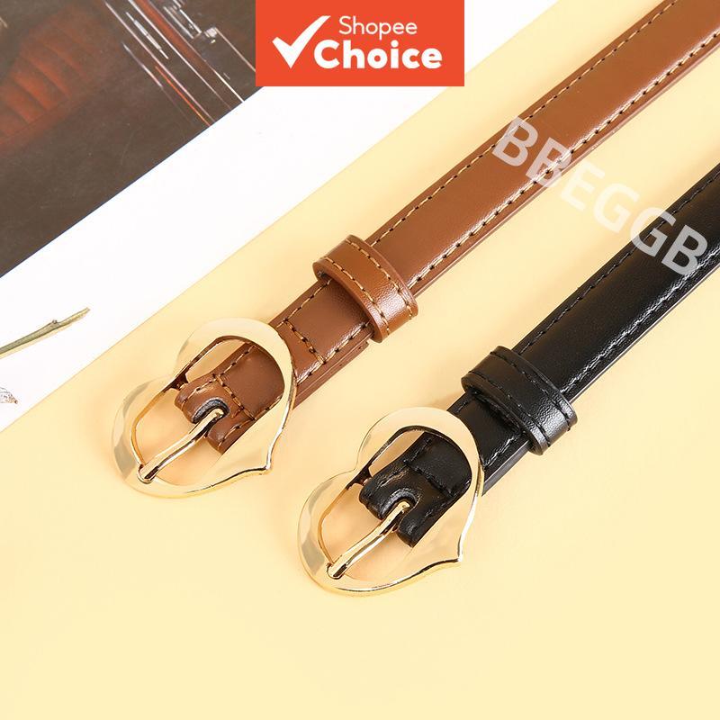 Cinto De Couro Feminino Em Formato De Coração , Acessório Elegante De Cintura Para Vestido , Saia , Roupa Jeans
