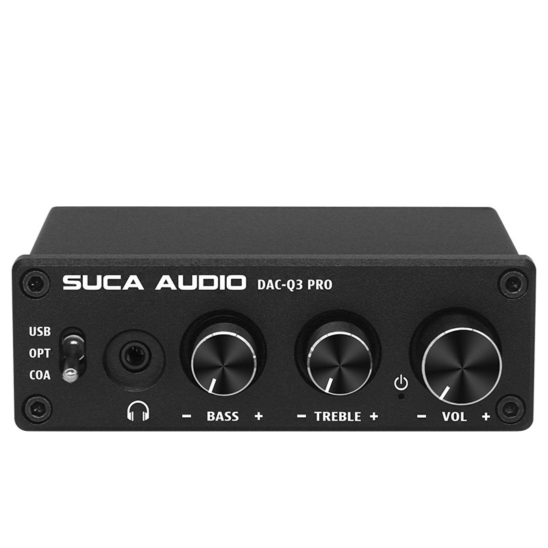 SUCA AUDIO Q3-PRO Decodificador de Áudio HiFi Amplificador Som Ativas de Fones de Ouvido para DAC Estéreo para Jogos