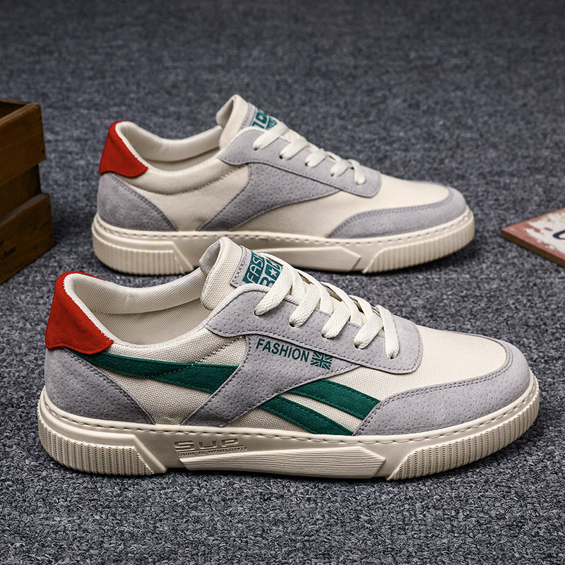 2025 novo estilo sapatos masculinos verão sapatos casuais All-Match na moda sapatos brancos respirável sapatos de lona t