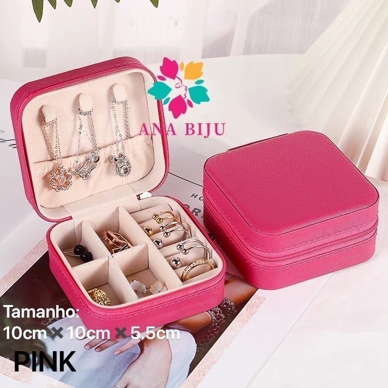 sufur ANA1108 KIT 6 Organizador Porta Joias Portátil Viagem Armazenamento de Brinco Colar