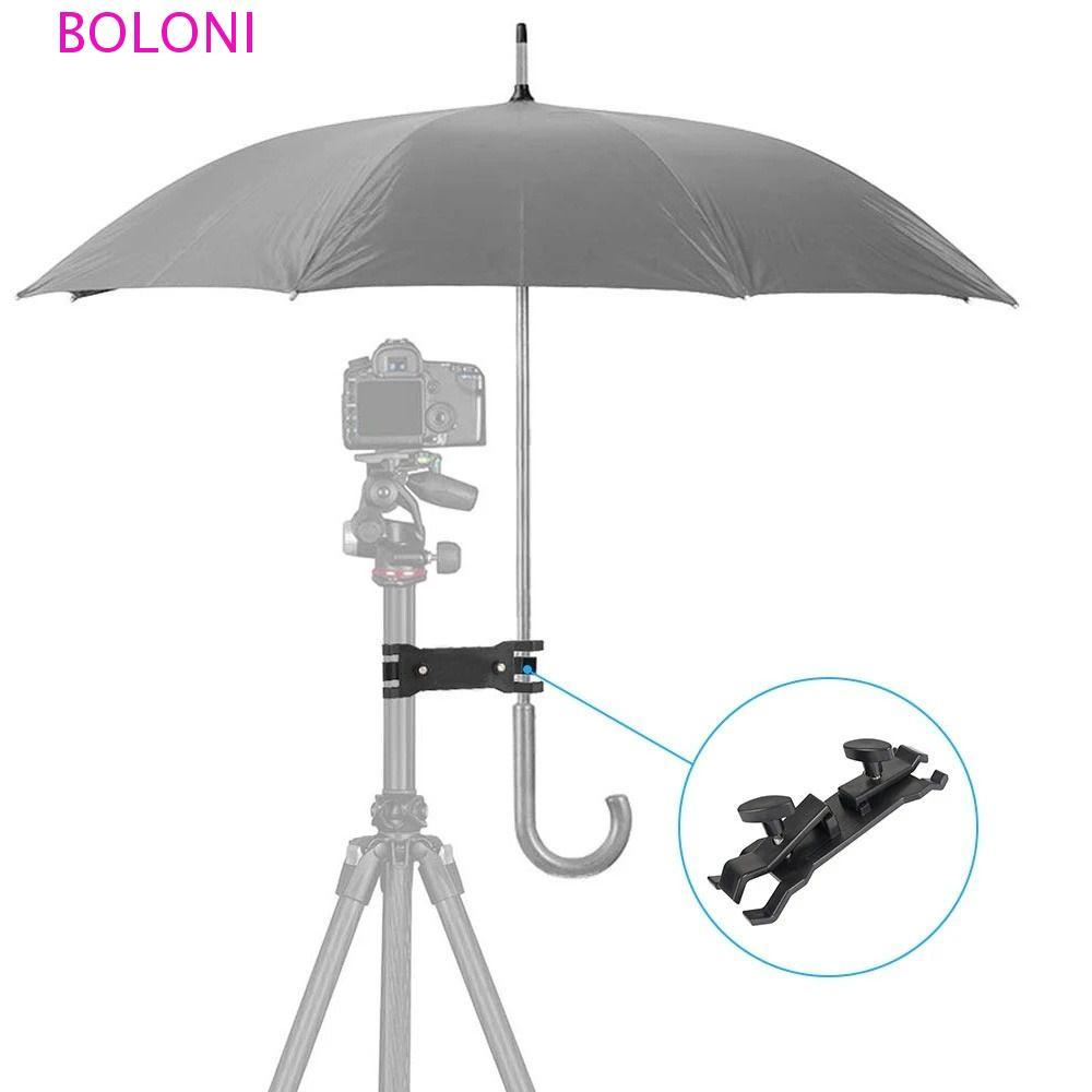 BOLONI Suporte De Guarda-Chuva Clipe Estável Fixação Sol-Sombreamento DSLR Câmera Tripé Braçadeira