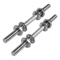 Par de Halteres Barra com Rosca Dumbell 4Fitness Tamanho:40cm