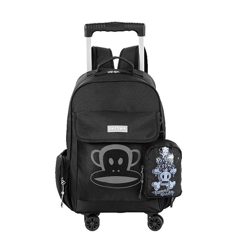 Mochila Carrinho Externo 4 Rodas Paul Frank Casual - Preto em Oferta na Shopee