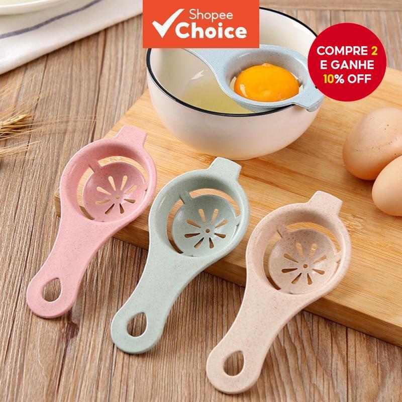 Novo Separador De Ovo Branco Amarelo Filtro De Líquido Coisas Para O Armazenamento De Cozinha Copo Frigorífico