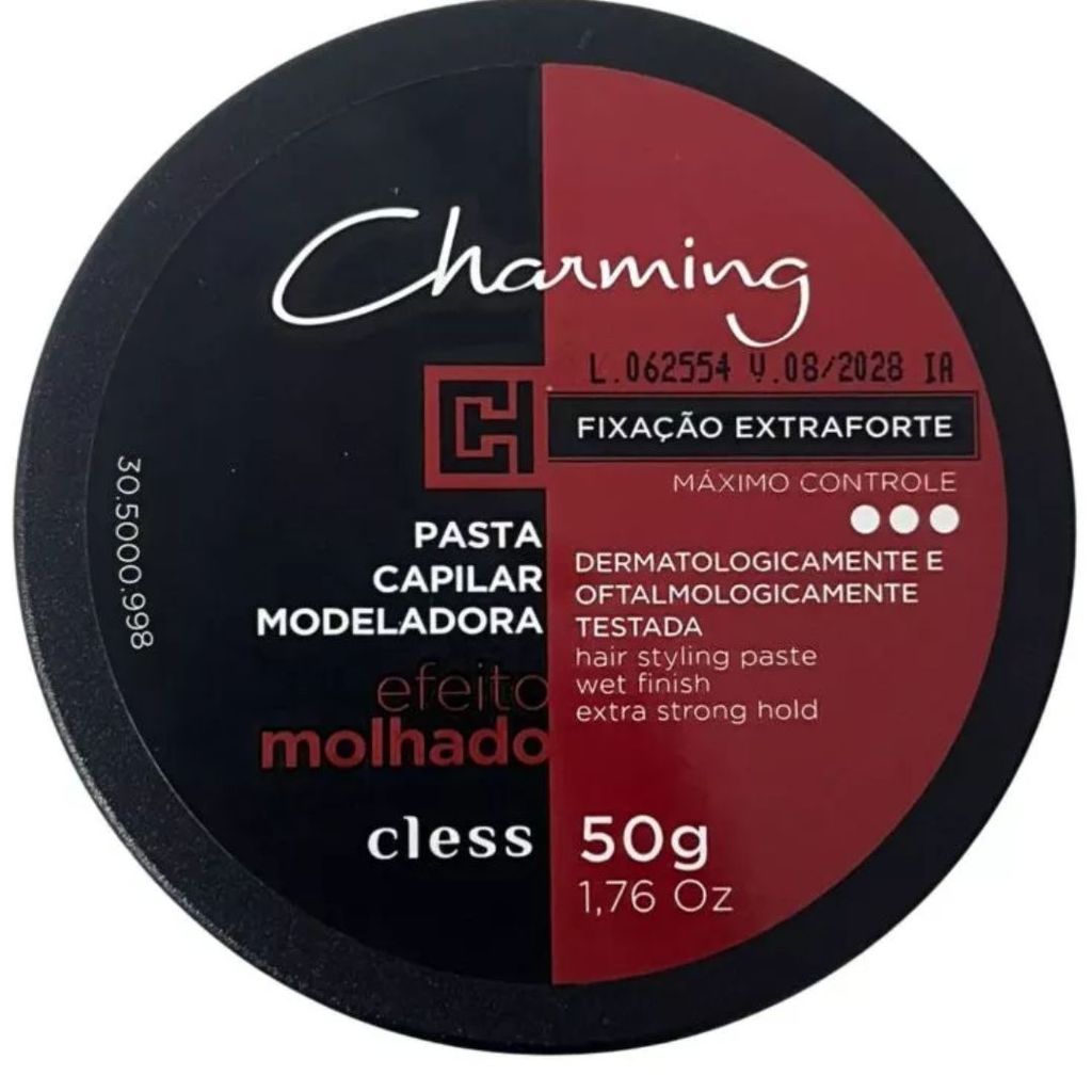 Pasta Capilar Modeladora Charming Extra Forte Efeito Molhado 50g Cless