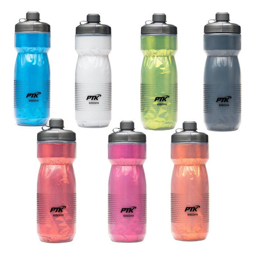 GARRAFA CARAMANHOLA TÉRMICA CLEAN BICO INTELIGENTE 650ML ÁGUA GELADA - BIKE CORRIDA ACADEMIA