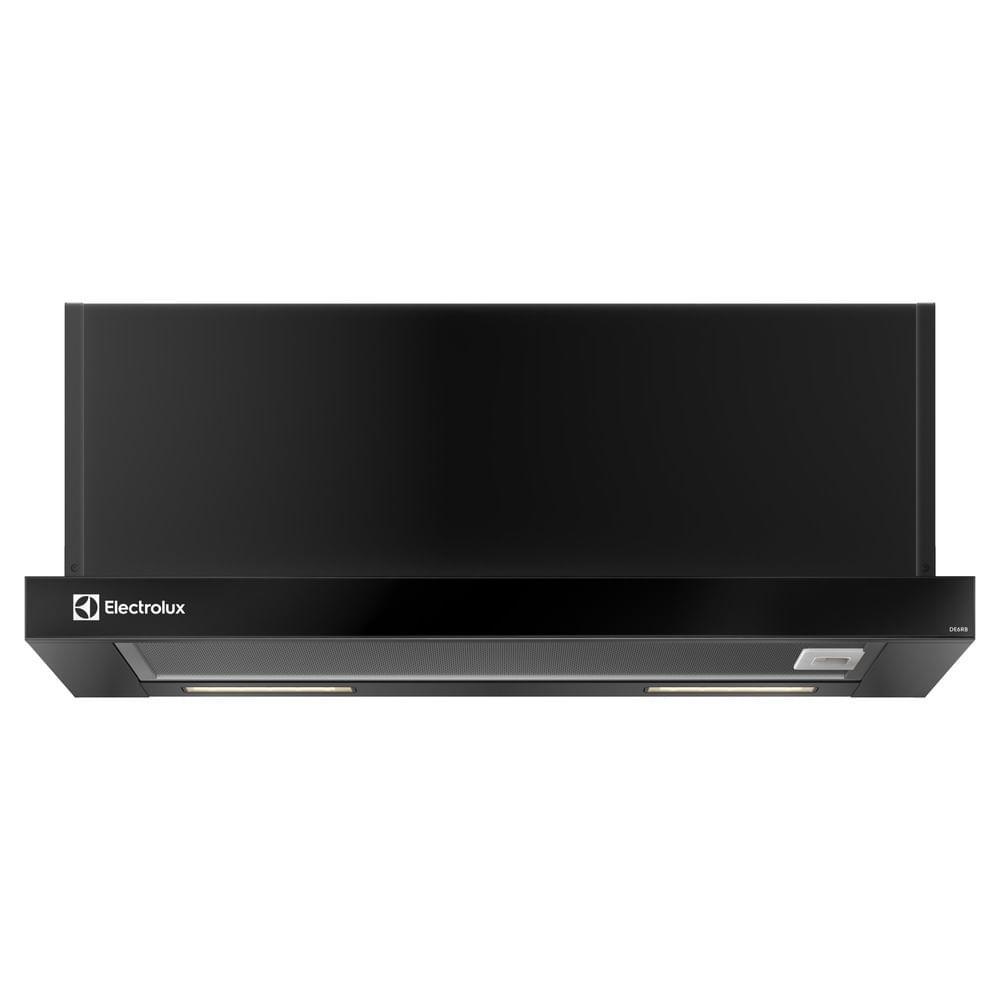Imagem Depurador de Ar Electrolux 60cm Retrátil Preto Efficient com Luz de Led (DE6RB)