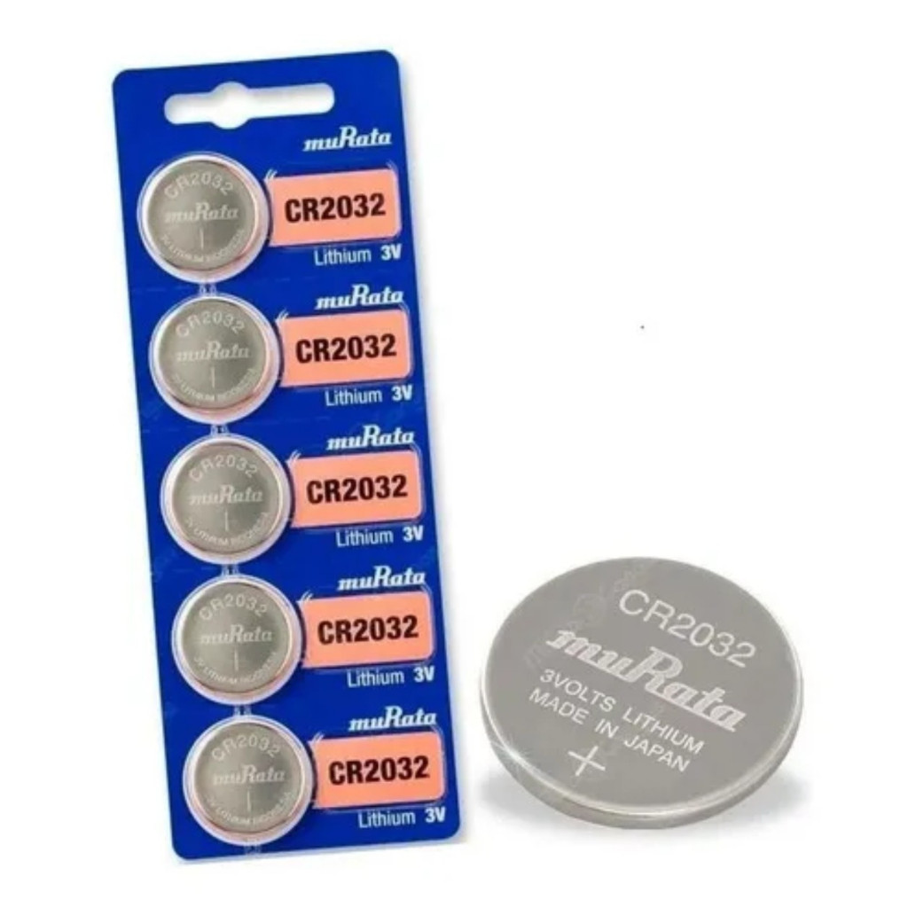 Bateria Murata CR2032 -3V -  Cartela com 05 Unids Para Relógios.