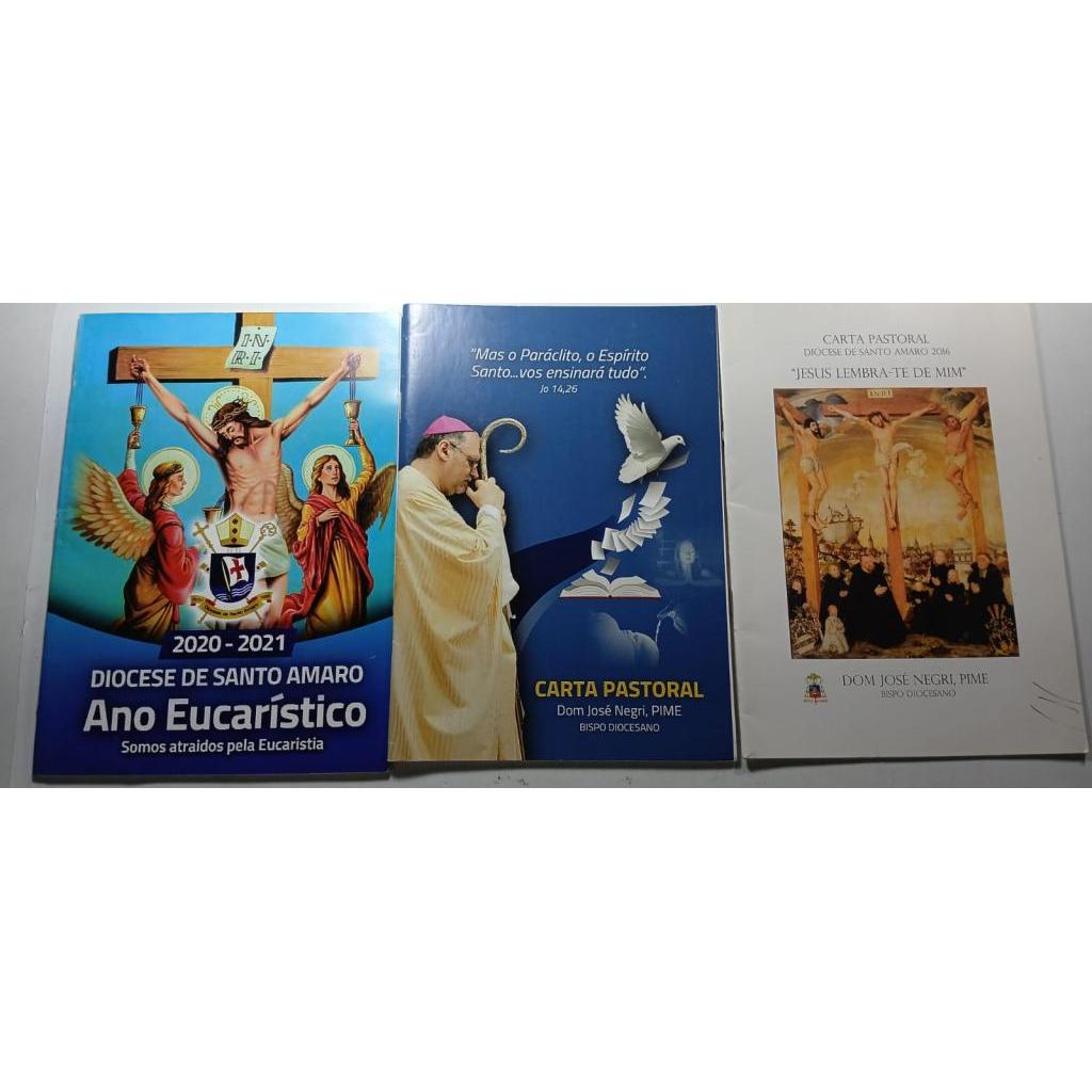 Kit 3 livros Diocese De Santo Amaro 2020-2021 Carta Pastoral de Dom Jose Negri Carta Pastoral Diocese de Santo Amaro 20