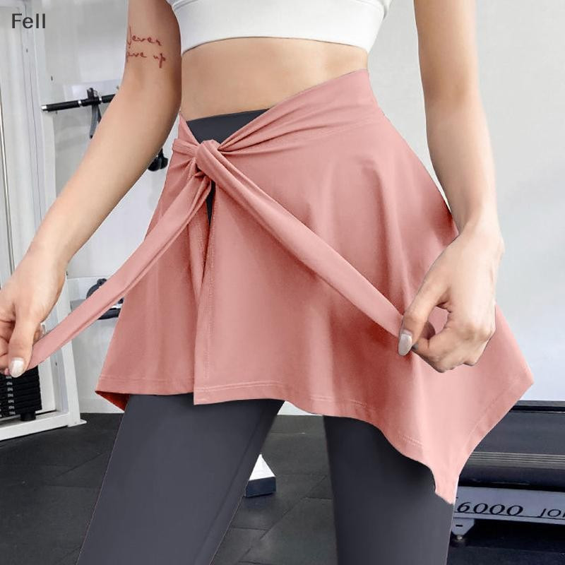 [Fel] Mulheres Esporte Skorts Leggings Calças De Yoga Golf Dança Tênis Saia Fitness Correndo Sportswear Ao Ar Livre Femi